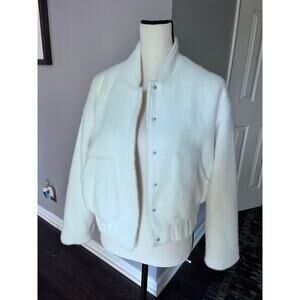 Z Supply Women's Soft Lex Bomber Jacket | Sea Salt size M